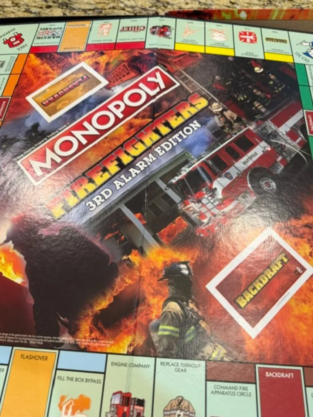 Monopoly Firefighters 3rd Alarm Edition 2018 USAopoly Complete